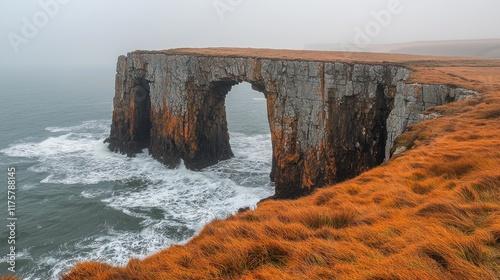 Majestic Coastal Arch: A Breathtaking Natural Bridge
