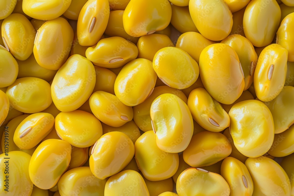 Big amount of yellow raw fava beans. Image illustrated food for advertisement Big amount of yellow raw fava beans. Image illustrated food for advertisement