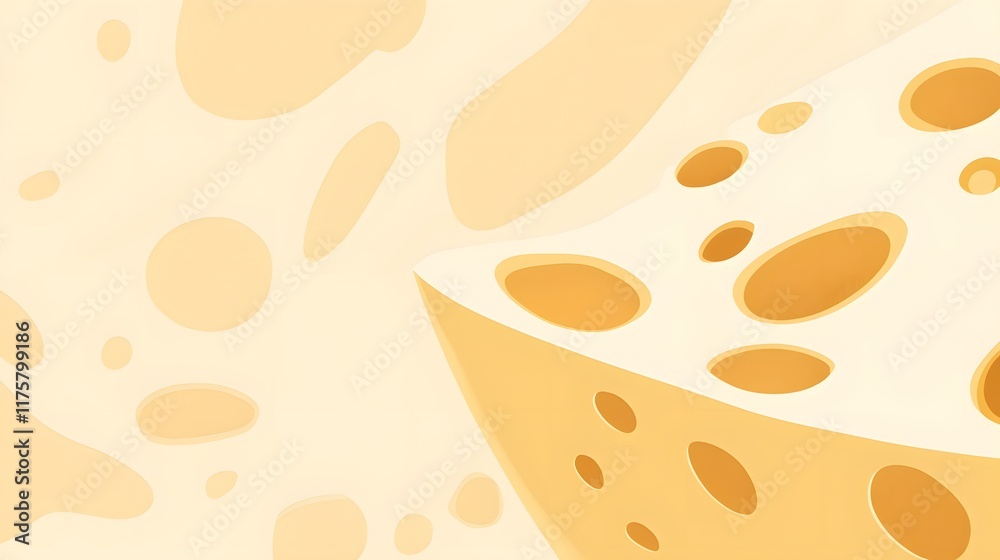 Obraz premium Abstract Image of Swiss Cheese with Holes