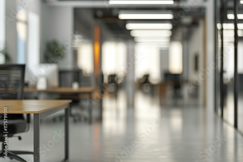 Wallpaper Mural Modern office workspace with desks and chairs. Torontodigital.ca