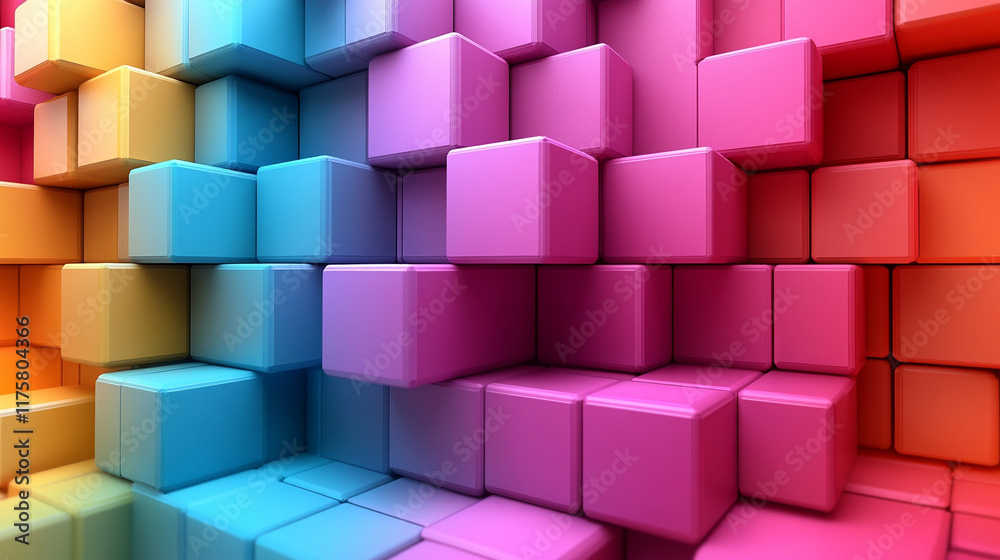 A multicolored 3D block background symbolizing chaos and digital transformation, with muted tones and geometric patterns that evoke a sense of futuristic technology and modern design
A multicolored 3D block background symbolizing chaos and digital transformation, with muted tones and geometric patterns that evoke a sense of futuristic technology and modern design