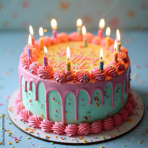 AI-generated birthday time images