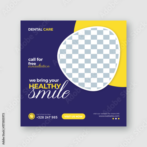 dental care instagram or social media post design