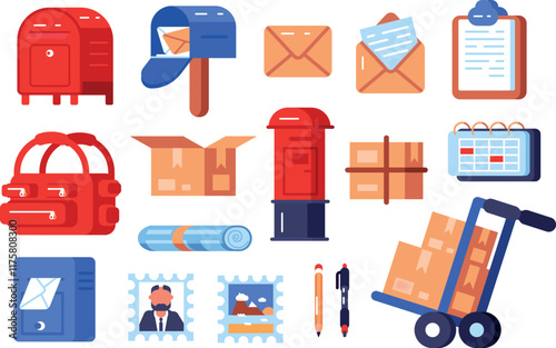 Post Office Symbols Set