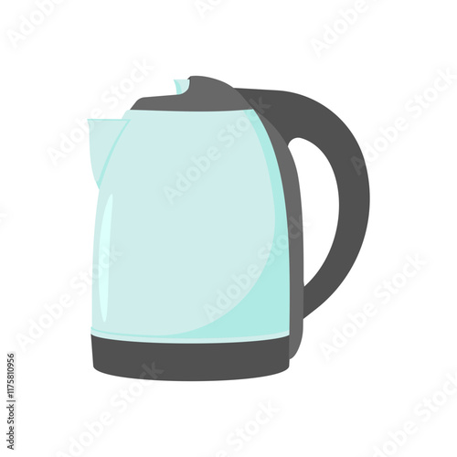 Electric Kettle Flat Icon, Vector illustration