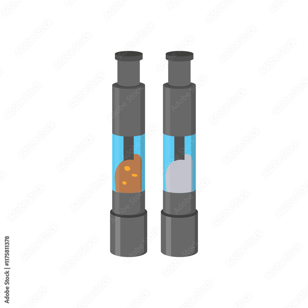 Pepper Grinder Flat Icon, Vector illustration Pepper Grinder Flat Icon, Vector illustration