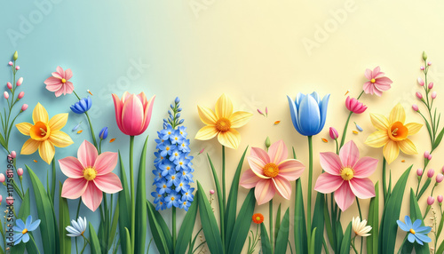 Spring Floral Arrangement in Pastel Colors