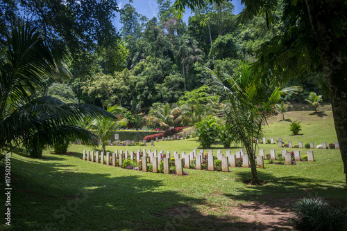Commonwealth War Graves' cemetery at Kandy, Sri Lanka
