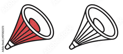 Megaphone Line Art Icons