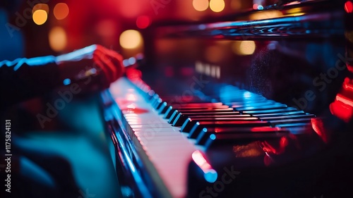 musical instrument, at a concert on stage