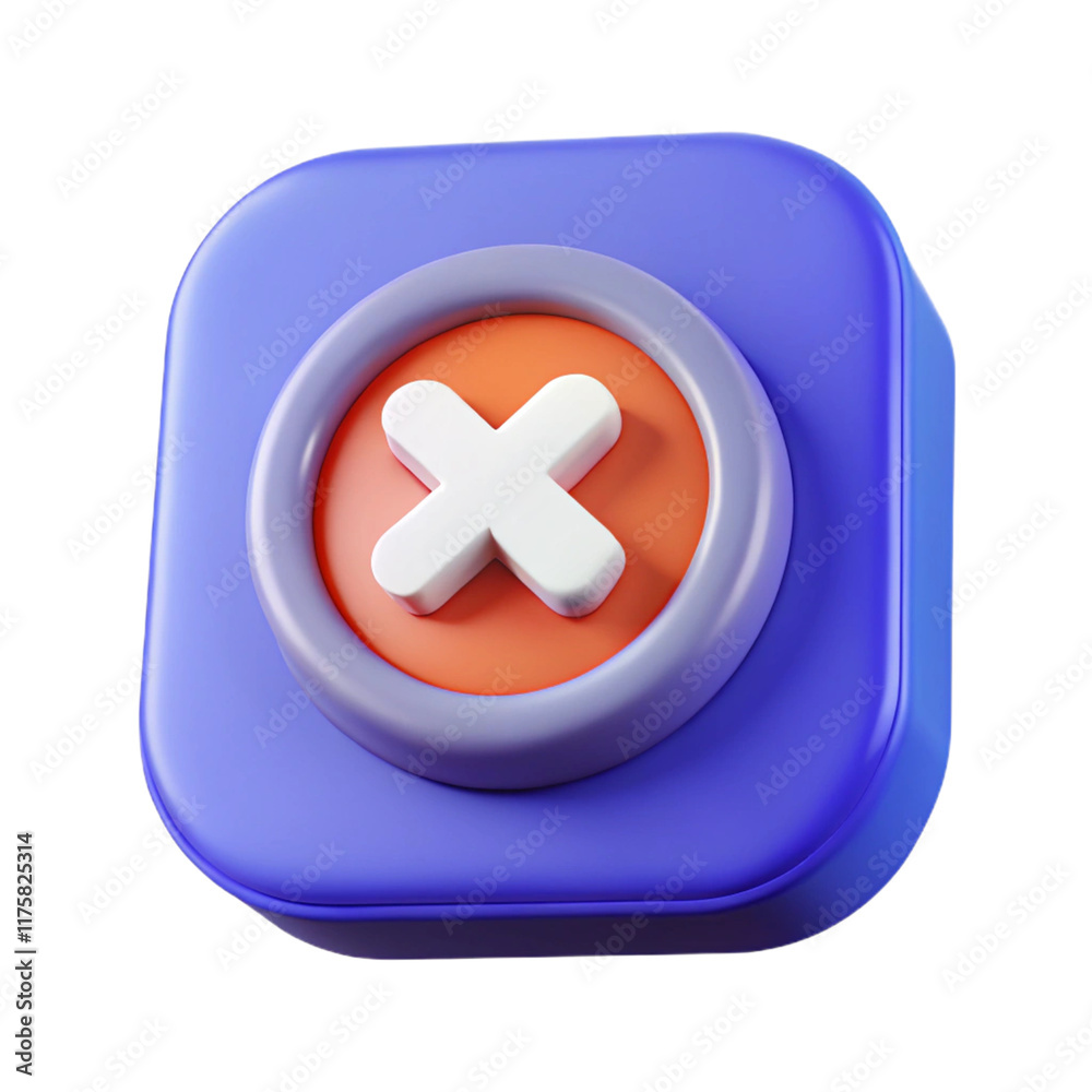 Obraz premium 3d remove icon png