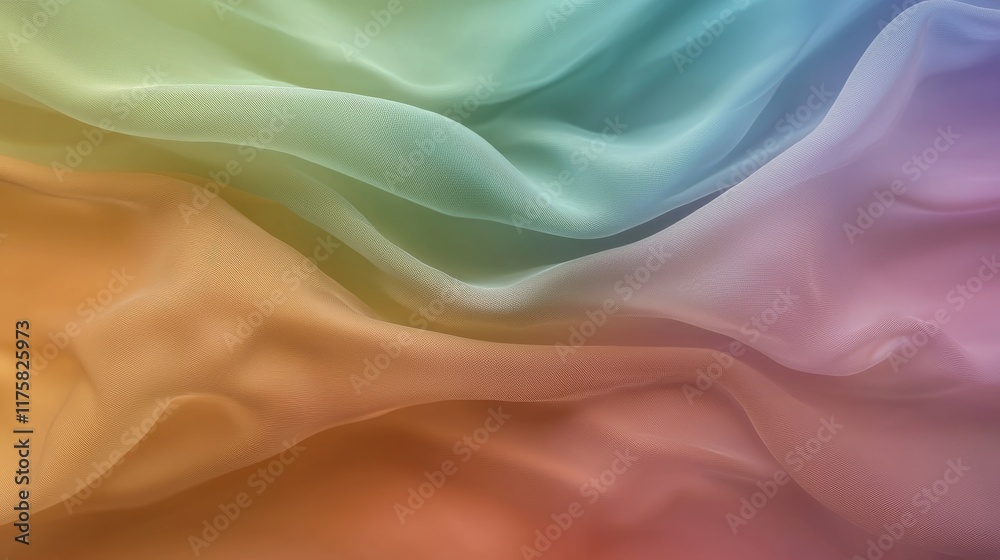 Rainbow Fabric Texture Abstract Pastel Waves, Smooth Gradient, Flowing Drape, Digital Art Fabric texture, abstract art Rainbow Fabric Texture Abstract Pastel Waves, Smooth Gradient, Flowing Drape, Digital Art Fabric texture, abstract art