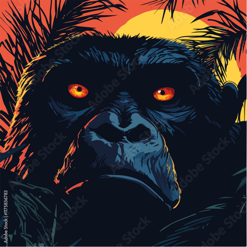 Vektorgrafik aus dem Package: flat, retro, vintage, modern, art, zeitgeist, film, movie, poster,