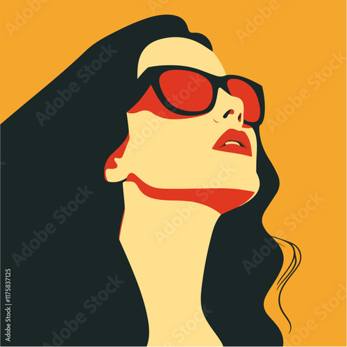 Vektorgrafik aus dem Package:  flat, retro, vintage, modern, art, zeitgeist, film, 