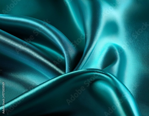 celebrate with turquoise waves silky shiny and vibrant a touch of elegance in designs ideal for premium projects photo