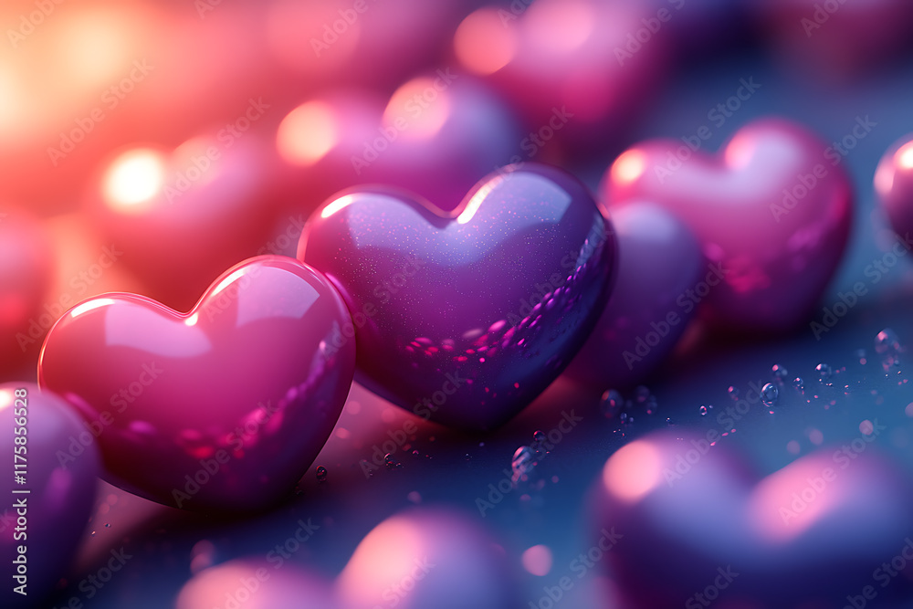 Playful 3D composition of red and pink hearts, creating a vibrant and romantic design, ideal for Valentine’s Day or love-themed creative projects Playful 3D composition of red and pink hearts, creating a vibrant and romantic design, ideal for Valentine’s Day or love-themed creative projects
