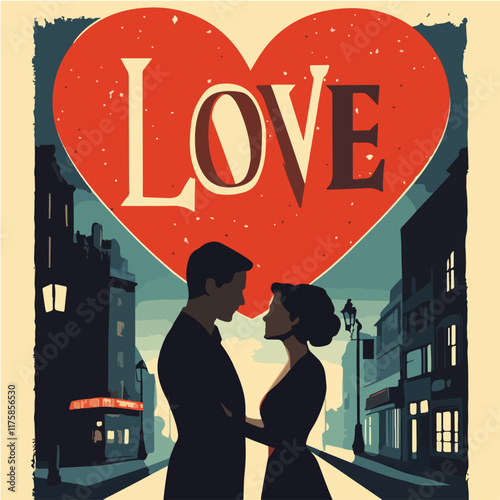 Vektorgrafik aus dem Package:  flat, retro, vintage, modern, art, zeitgeist, film, 