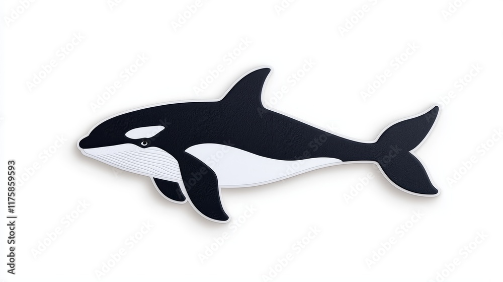 Fototapeta premium Orca - Premium Contemporary Logo - Modern illustration perfect for T-shirt design.