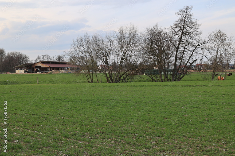 Blick in den neuen Kurpark von Bad Gögging in Bayern Blick in den neuen Kurpark von Bad Gögging in Bayern