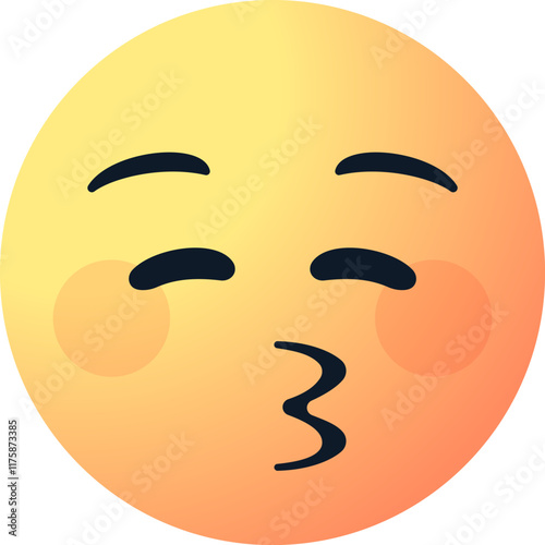 kiss emoticon kissing face emoji . Blowing a Kiss emotion emoticon