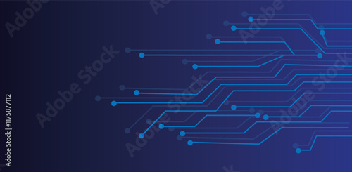 Circuit board pattern for technology background. Vector illustration Abstract speed technology concept, futuristic digital innovation background