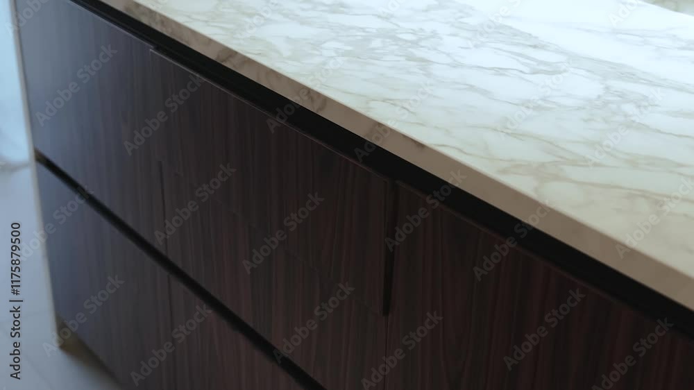Sleek Modern Kitchen Drawer Featuring Stylish Organizational Dividers for Efficient Storage
