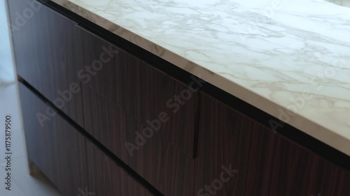 Sleek Modern Kitchen Drawer Featuring Stylish Organizational Dividers for Efficient Storage