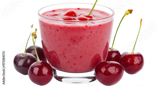 Wallpaper Mural Cherry smoothie, isolated on transparent background Torontodigital.ca