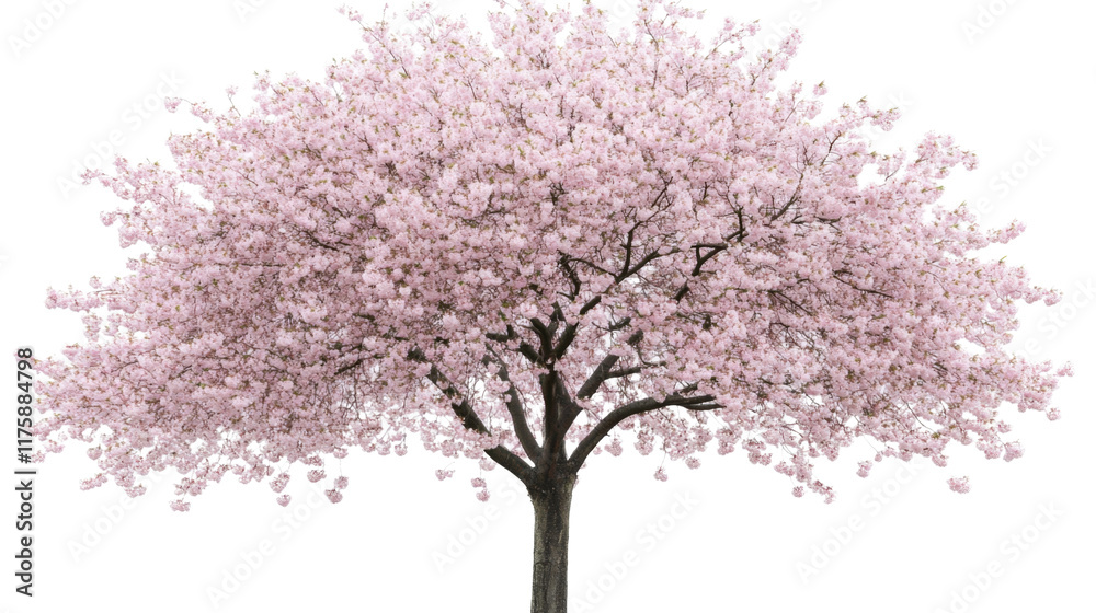 Cherry tree, isolated on transparent background Cherry tree, isolated on transparent background