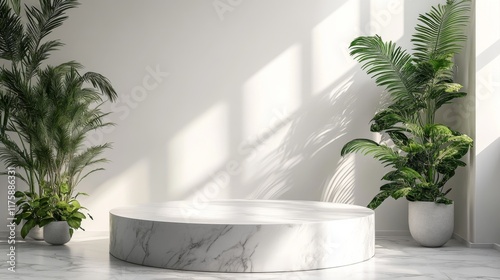 Minimalist Interior Design with Green Plants