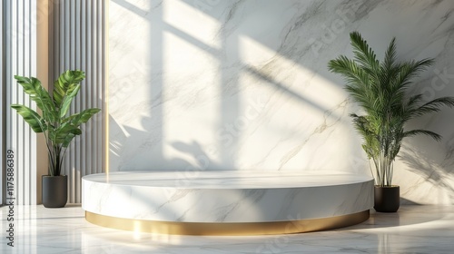 Elegant Marble Platform Display