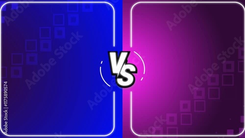 Versus VS animation background featuring bold graphics and dynamic motion perfect for gaming sports competitions creative projects and energetic video editing themes photo