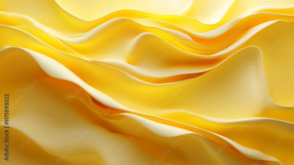 Obraz premium Abstract Yellow Wave Pattern