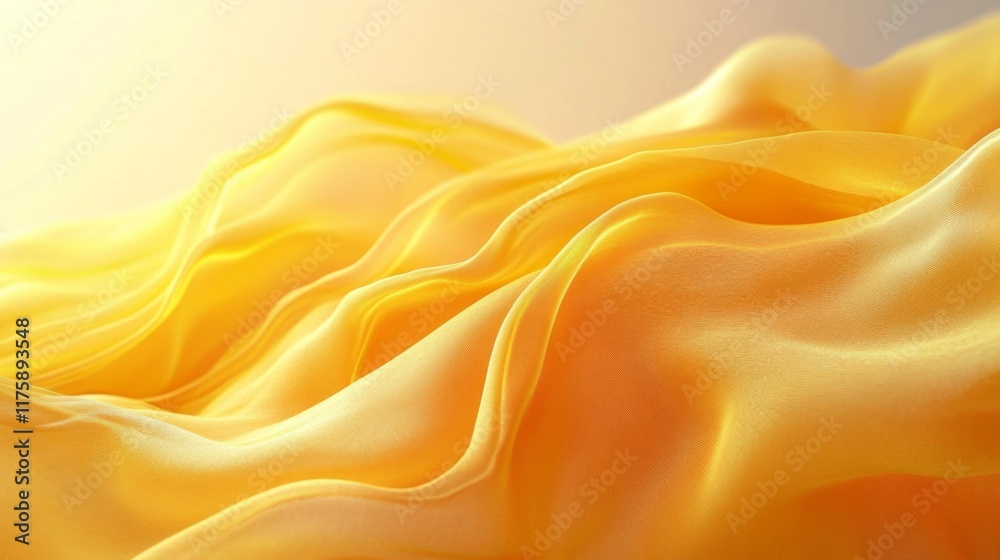 Obraz premium Flowing Golden Fabric