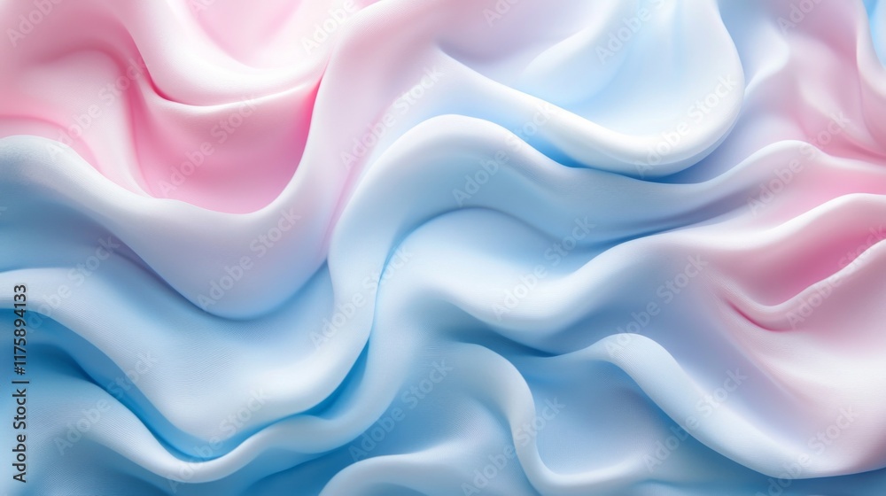 Obraz premium Abstract Pastel Fabric Waves