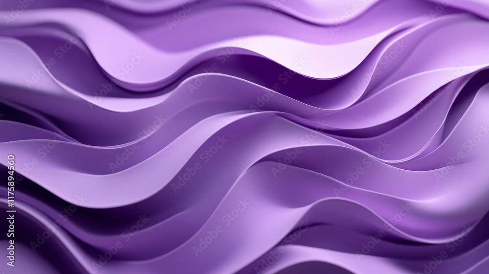 Obraz premium Wavy Purple Abstract Background