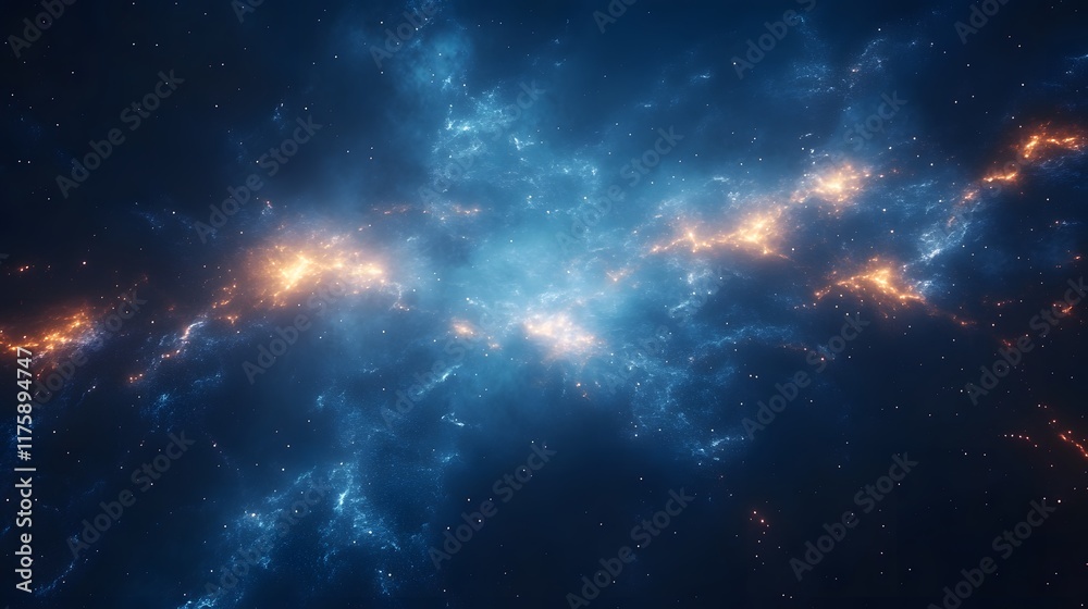 Obraz premium Dark Blue Background with Subtle Grid Pattern