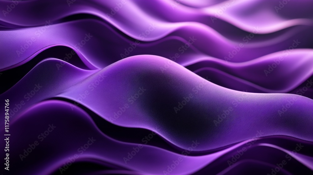Obraz premium Purple Abstract Waves
