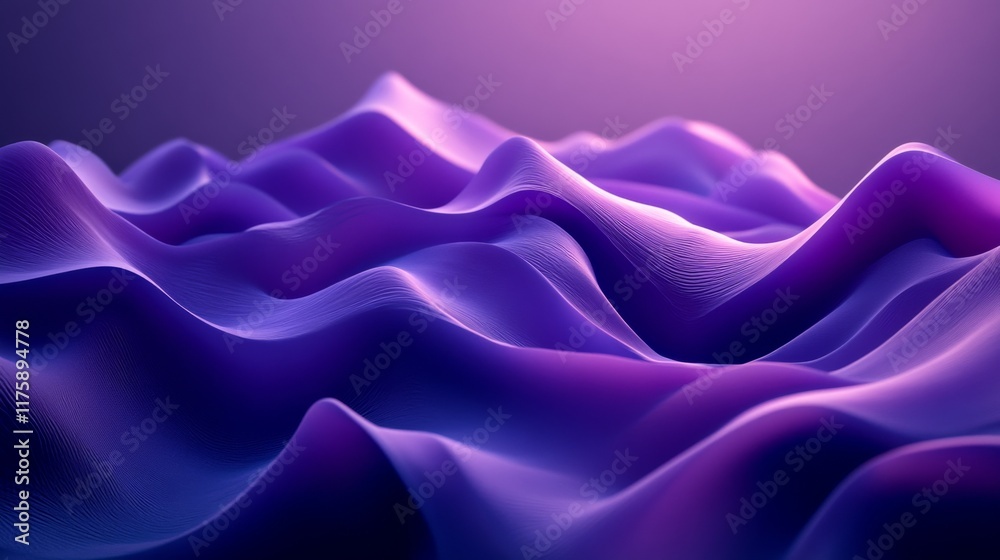 Obraz premium Purple Abstract Waves
