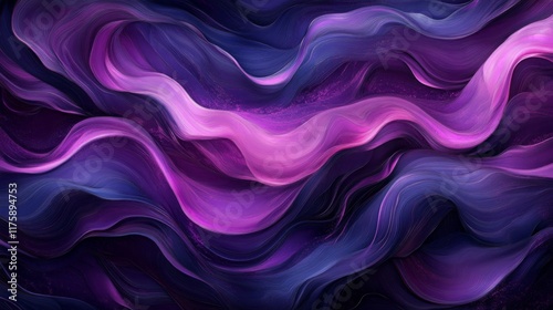 Wallpaper Mural Abstract Waves of Purple and Pink Torontodigital.ca