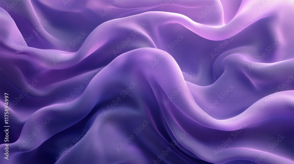 Obraz premium Abstract Purple Fabric Waves