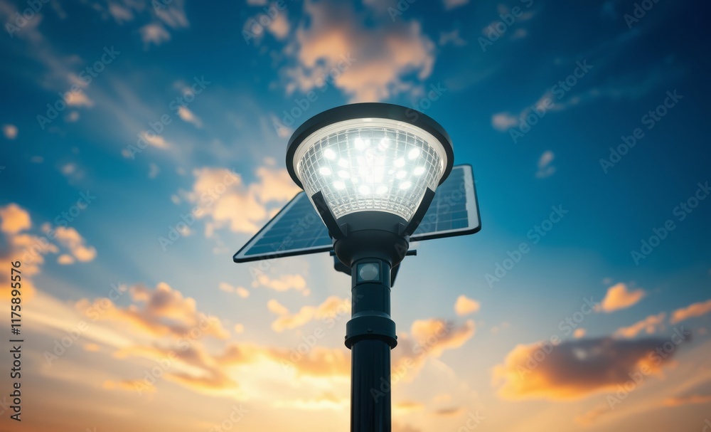 Close up view of outdoor led waterproof solar lamp with motion sensor innovative solar panel innovation power electricity energy technology panel renewable Close up view of outdoor led waterproof solar lamp with motion sensor innovative solar panel innovation power electricity energy technology panel renewable