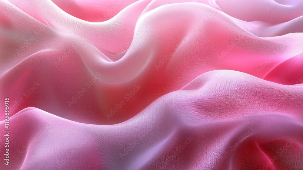 Obraz premium Soft Pink Fabric Waves