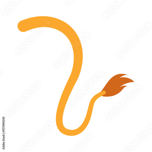 Decorative lion tail cartoon animal tail
