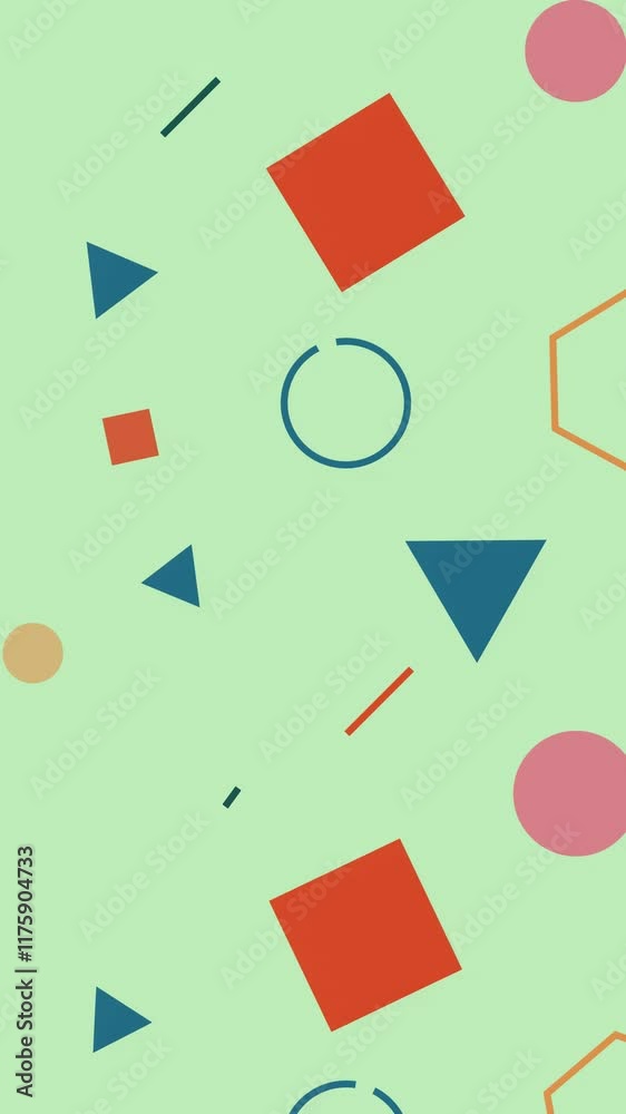 Colored Geometric Shapes Background Colored Geometric Shapes Background