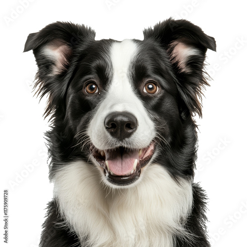 Joyful border collie with bright eyes