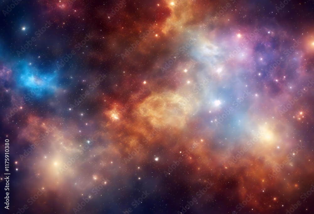 Naklejka premium nebula stars outer abstract background galaxies space.png