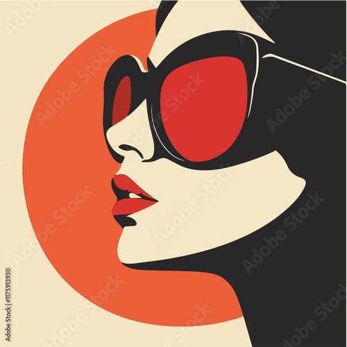 Vektorgrafik aus dem Package:  flat, retro, vintage, modern, art, zeitgeist, film, 