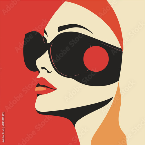 Vektorgrafik aus dem Package:  flat, retro, vintage, modern, art, zeitgeist, film, 