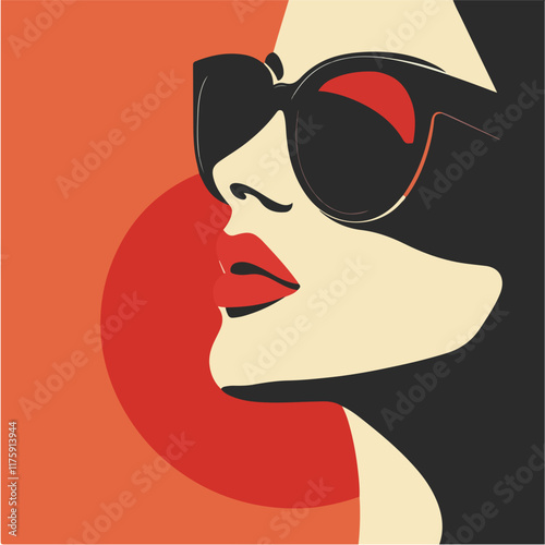 Vektorgrafik aus dem Package:  flat, retro, vintage, modern, art, zeitgeist, film, 